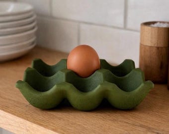 Betonnen eierhouder, green egg-doos, boerderijkeukendecor
