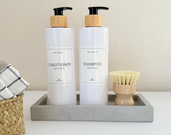 Concrete Soap Bottle Tray, Rustic Bathroom Tray, Long Rectangular Tray, Gray Tray, Lotion Pump Tray, Soap Dispenser Tray, Kitchen Sink Tray