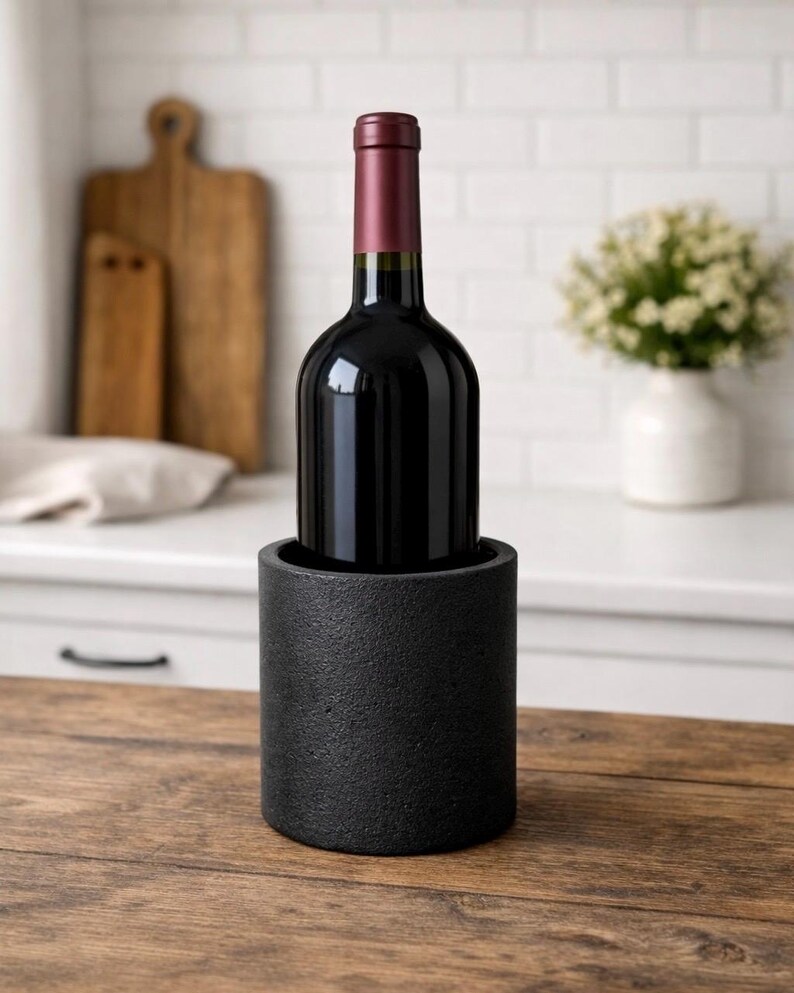 Portautensili in cemento, portautensili rustico, vaso in cemento per bancone da cucina, barattolo in cemento per utensili da cucina, decorazione industriale per cucina immagine 14