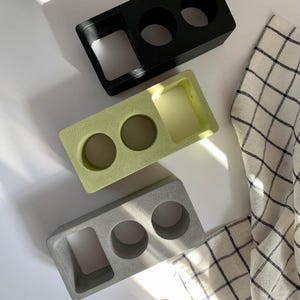 Electric Toothbrush Holder Toothpaste Holder Concrete Bathroom Organizer Bathroom Accessories image 17