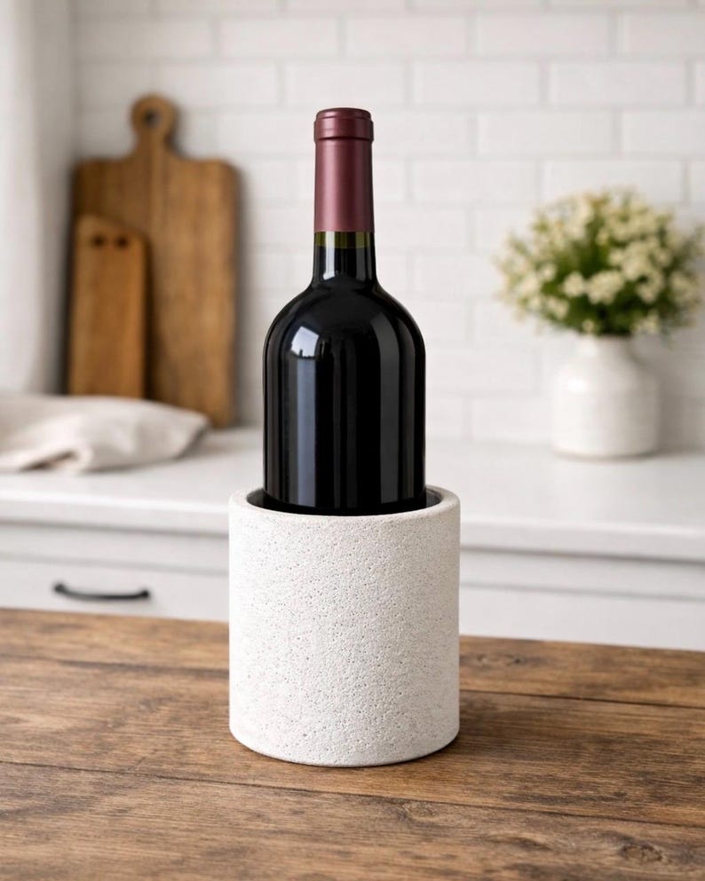 Portautensili in cemento, portautensili rustico, vaso in cemento per bancone da cucina, barattolo in cemento per utensili da cucina, decorazione industriale per cucina immagine 16