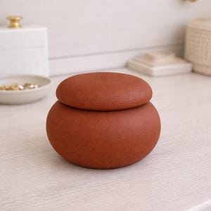 Minimalistyczny słoik na drobiazgi z betonu, mała szkatułka na biżuterię z pokrywką, nowoczesny pojemnik do przechowywania, wielofunkcyjny słoik do przechowywania, podgrzewacz do świec