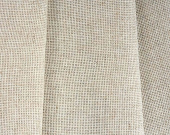 Rustikaler Aida 14ct Stoff, sehr weich. Für Anfänger und Fortgeschrittene, verschiedene Größen, Leinenfarbe