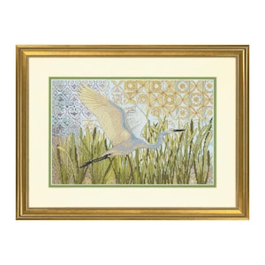 Counted Cross Stitch Kit DIMENSIONS, Egret In Flight, 70-35411