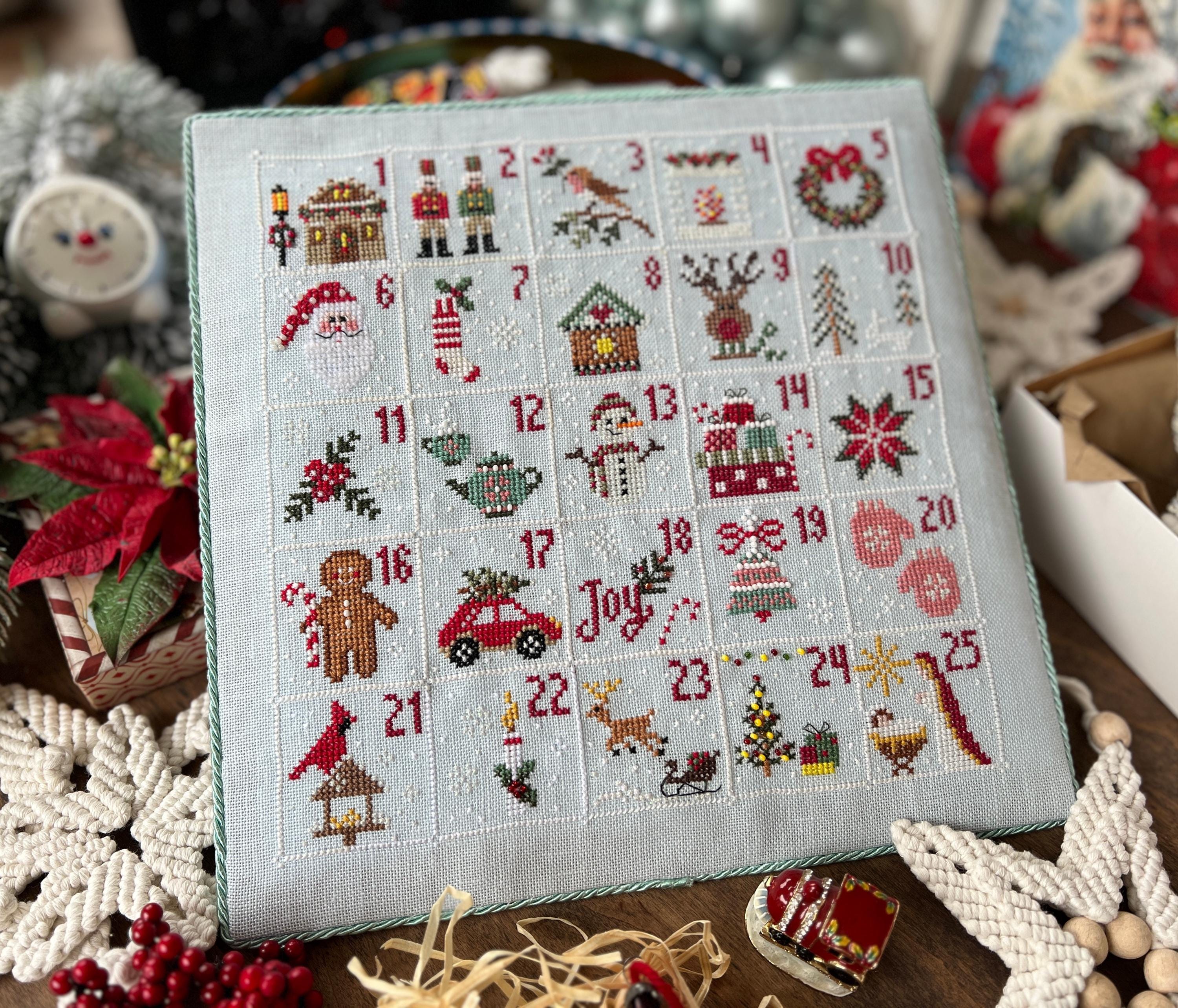 クロスステッチキット。アドベントカレンダー、Hello Christmas、刺繍