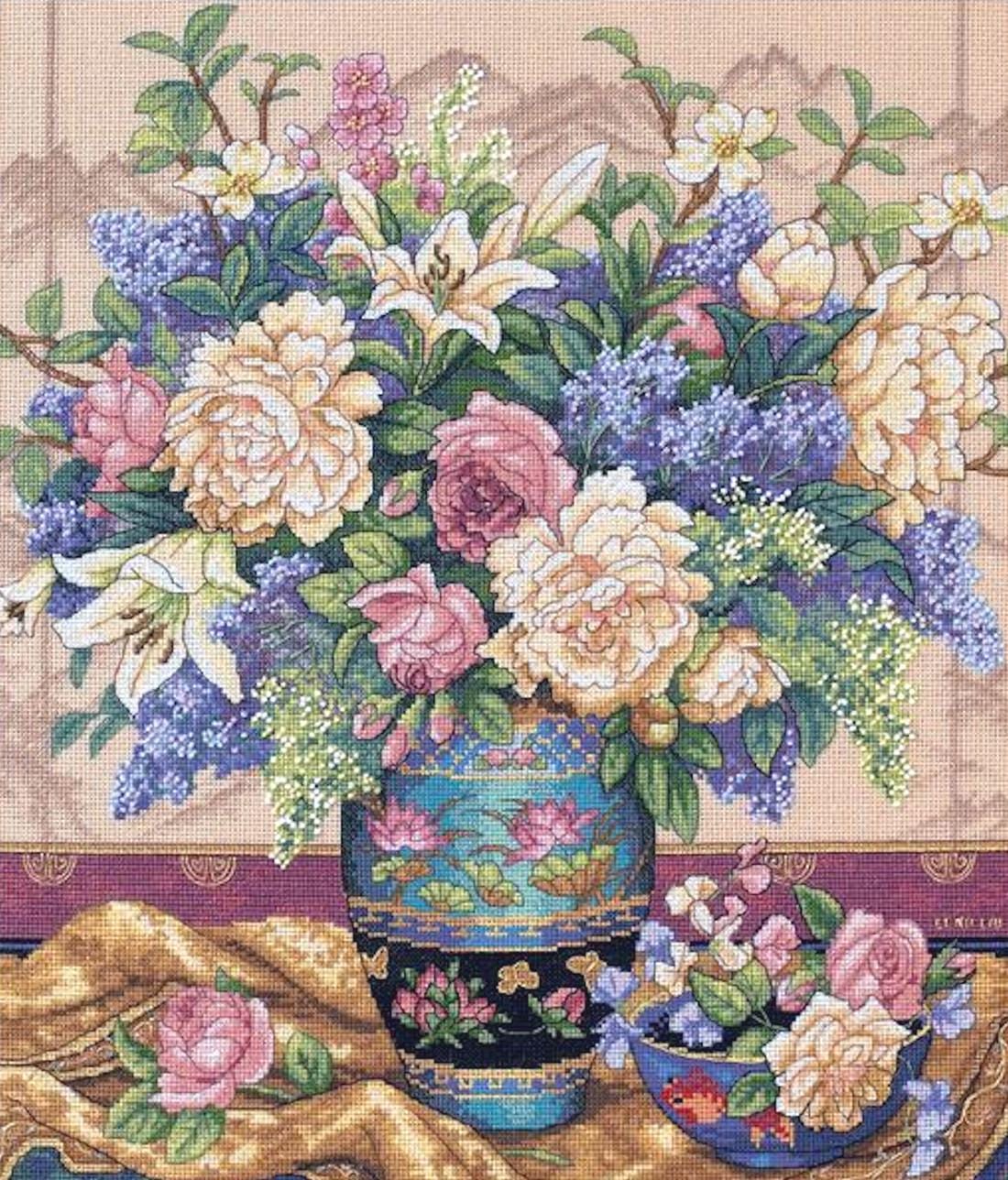 Counted Cross Stitch Kit DIMENSIONS Gold Collection, Oriental