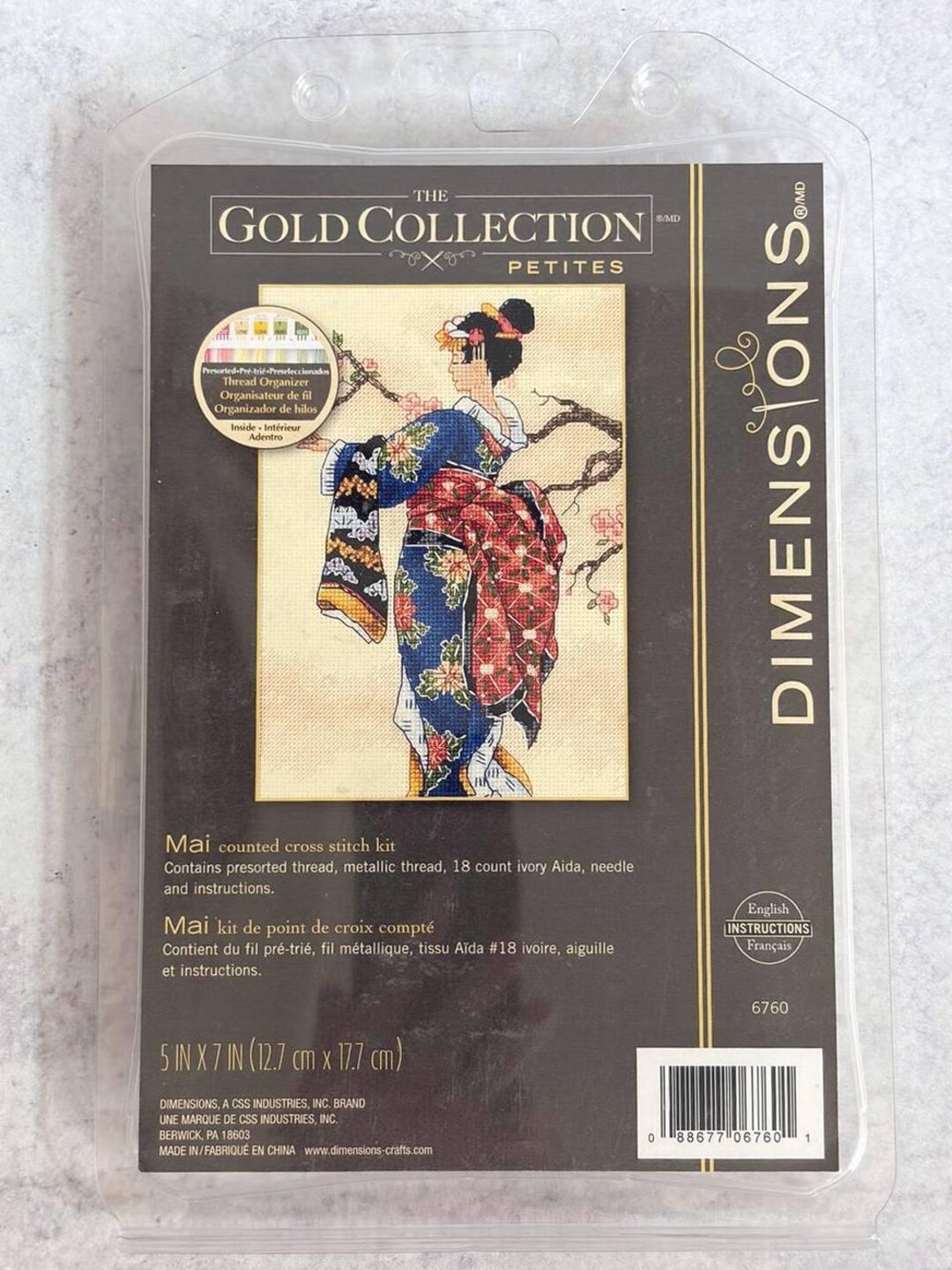 極美品　CROSS Jewelers Collection Tapestry Dimensions Gold Collection Petites Mai 06760, Counted Cross Stitch