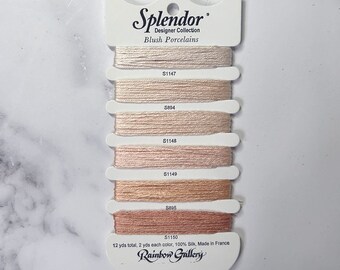 Silk Threads kit Splendor Blush Porcelain, each color 2yd., SC-02 ( 1 Item)