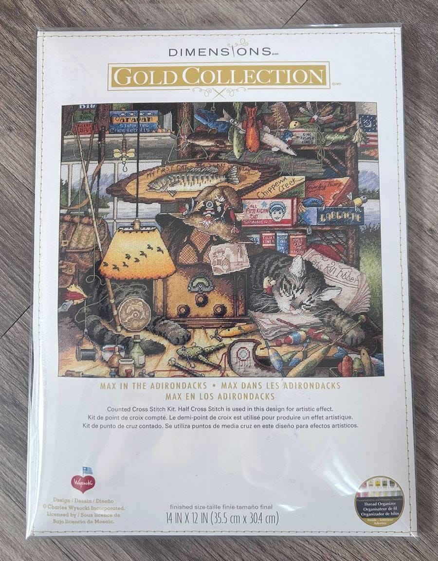 Counted Cross Stitch Kit DIMENSIONS Gold Collection, Max in the