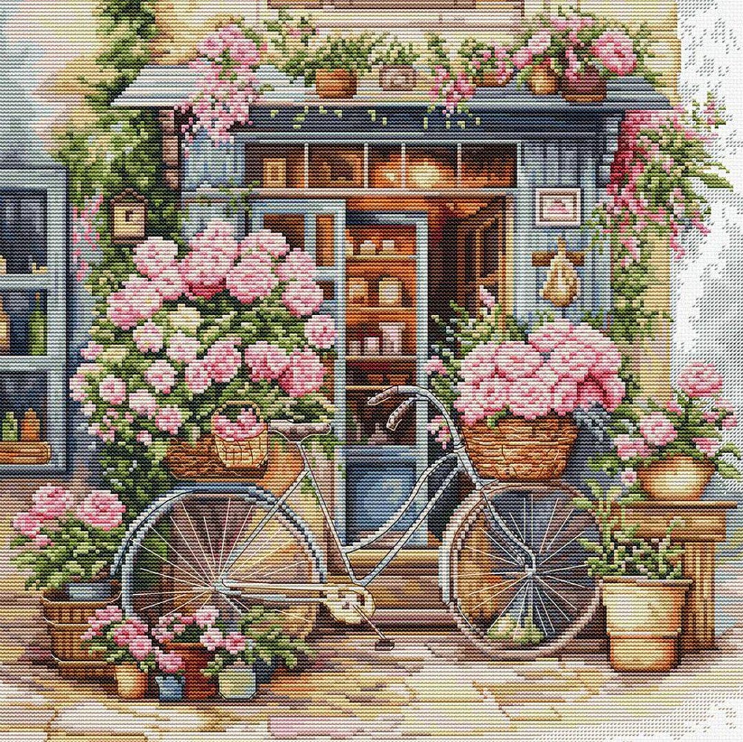 スカート Luca stitch tops Counted Cross Stitch Kit Luca-s - Flowers Shop, BU5044 - Etsy