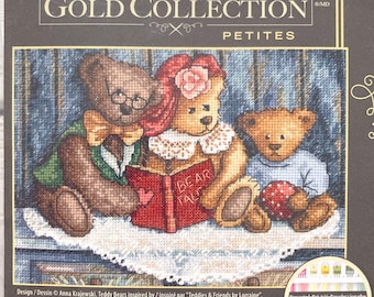 Counted Cross Stitch Kit DIMENSIONS Gold Collection Petites, Bear