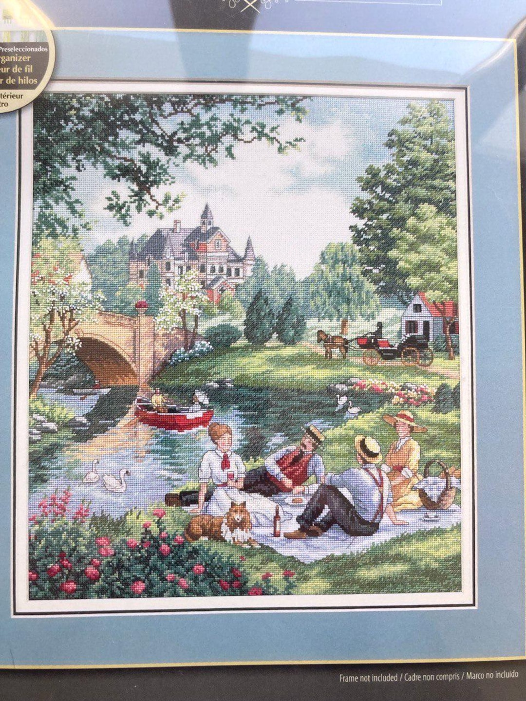 Diamant Peinture Kit Diy 5D Point De Croix Neige Forêt Cerf Mosaïque