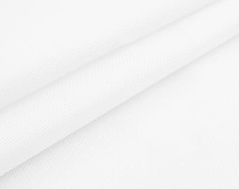 Weißer Aida 18 Count Stoff: Weicher Baumwoll Kreuzstich Canvas