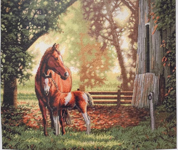 Dimensions Gold Collection Counted Cross Stitch Mare and Foal 14