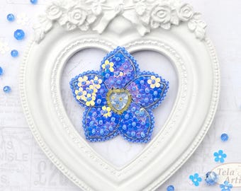 Zestaw do wyrobu biżuterii z koralikami „Not Forget Brooch”, haft koralikowy (5 x 5 cm)