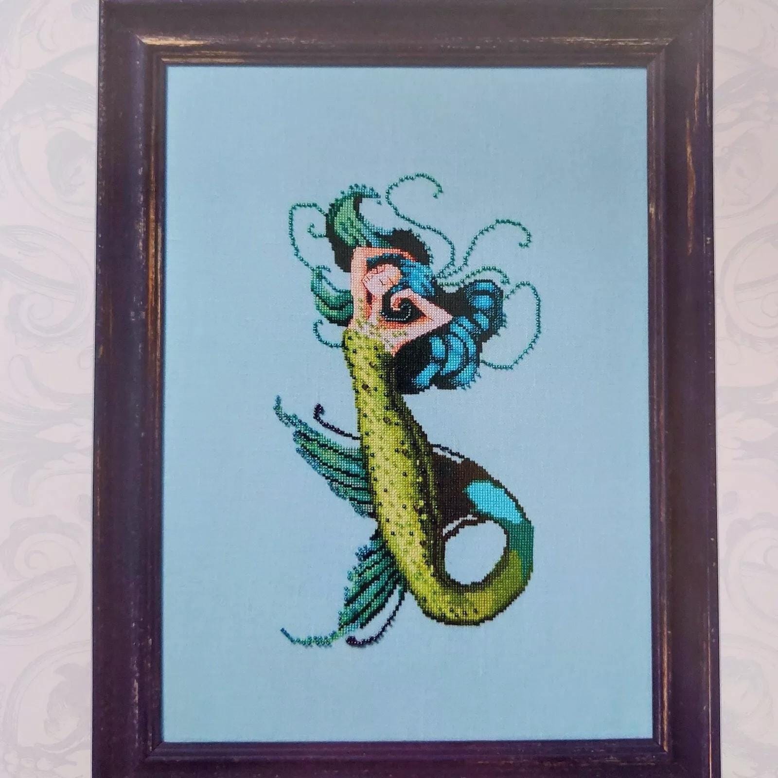 Seven Seas Mermaids - Antarctic Ocean Mermaid Cross Stitch Chart