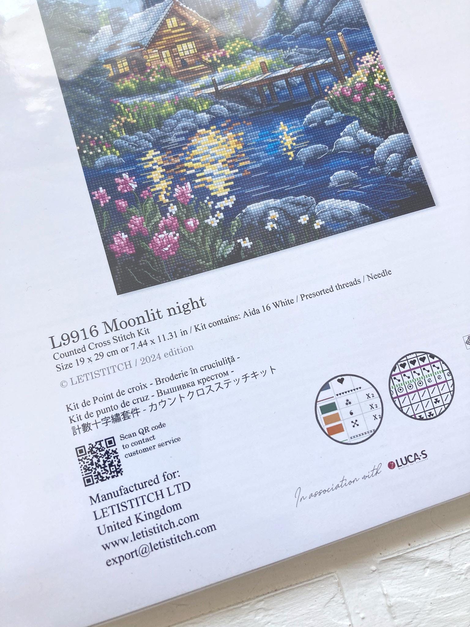 Kit Broderie Point De Croix - Maison De Campagne - Luca-S