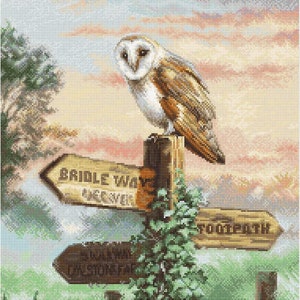 Cross Stitch Kit LETISTITCH Barn Owl L8031, best quality, DIY embroidery set