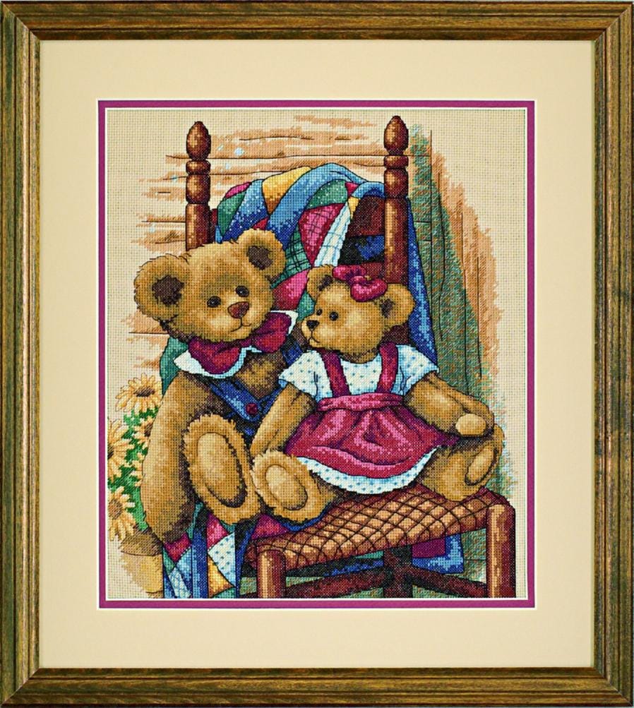 絵画 stuffed square Dimensions Counted Cross Stitch Kit 12