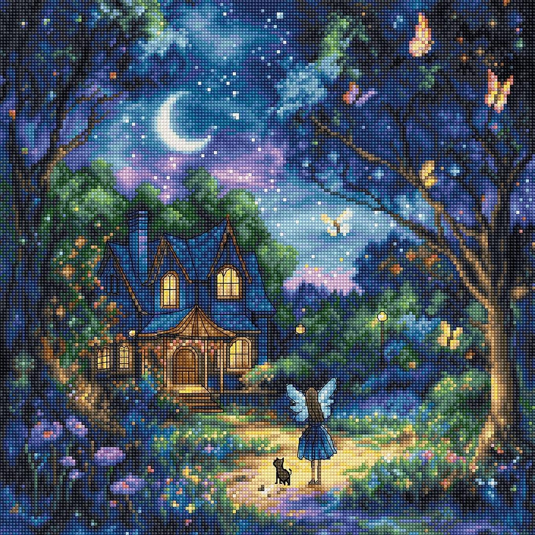 Letistitch Cross Stitch Kit – L9942 Luna's Garden With 52 Colors
