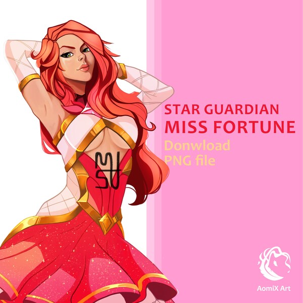 Star Guardian Miss Fortune PNG file | League of Legends | Fanart | Digital File