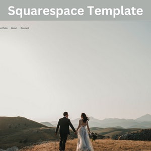 Photography Website Template - Minimalist Web Design - Photographer Website - Squarespace- Wedding Photographer - Web Design - 3AMWebDesign