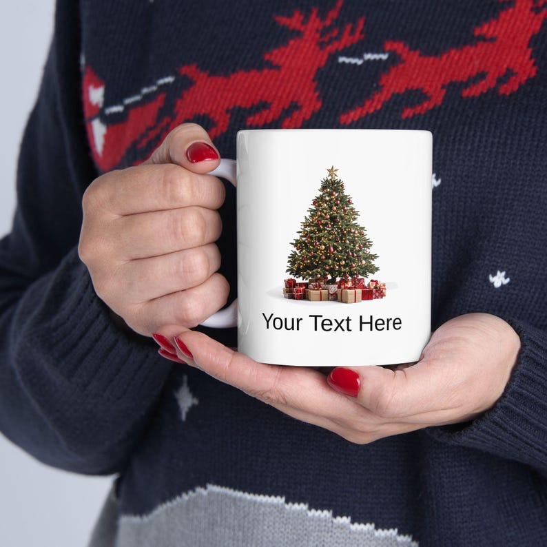 Personalized Christmas Tree Mug | Custom Item image 6
