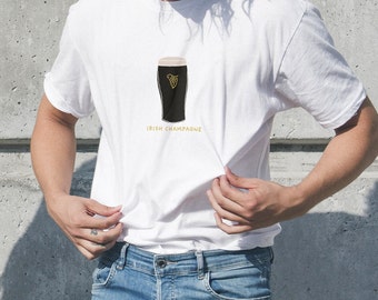 Guinness T-shirt Geschenk für Papa Bier Shirt 100% Baumwolle Fun Shirt Illustration Style T-shirt