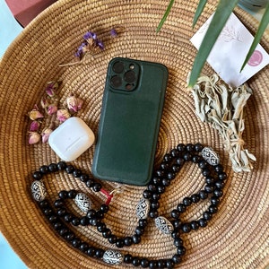 Turkish Handmade Crossbody Phone Strap – Beaded Phone Strap –  Phone Charm Strap - Phone Strap Crossbody – Wooden Beaded Phone Chain