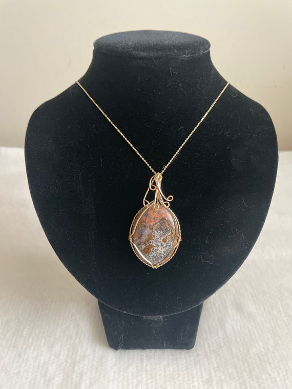 Wire wrapped pendant