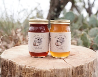 Raw Wildflower & Clover Honey Bundle