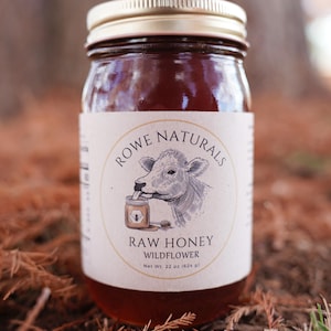 Raw Wildflower Honey- 22 oz. jar