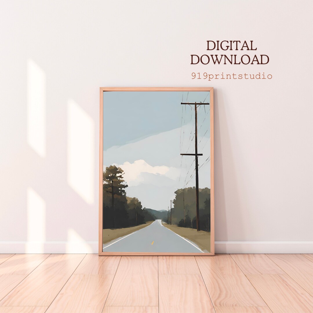 Country Road Art Print, Digital Download - Etsy