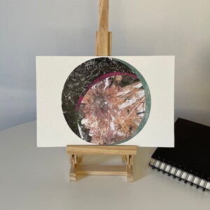 Abstract Space I, Original Artwork, Cosmic Series, Monotype Collage, Home Decor, Gift Ideas