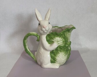 Cabbage Bunny Pitcher by Arlington Designs - Kitchen Decor