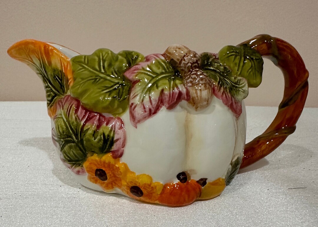 Heritage Harvest Gravy Boat Rustic Fall Decor Thanksgiving Etsy