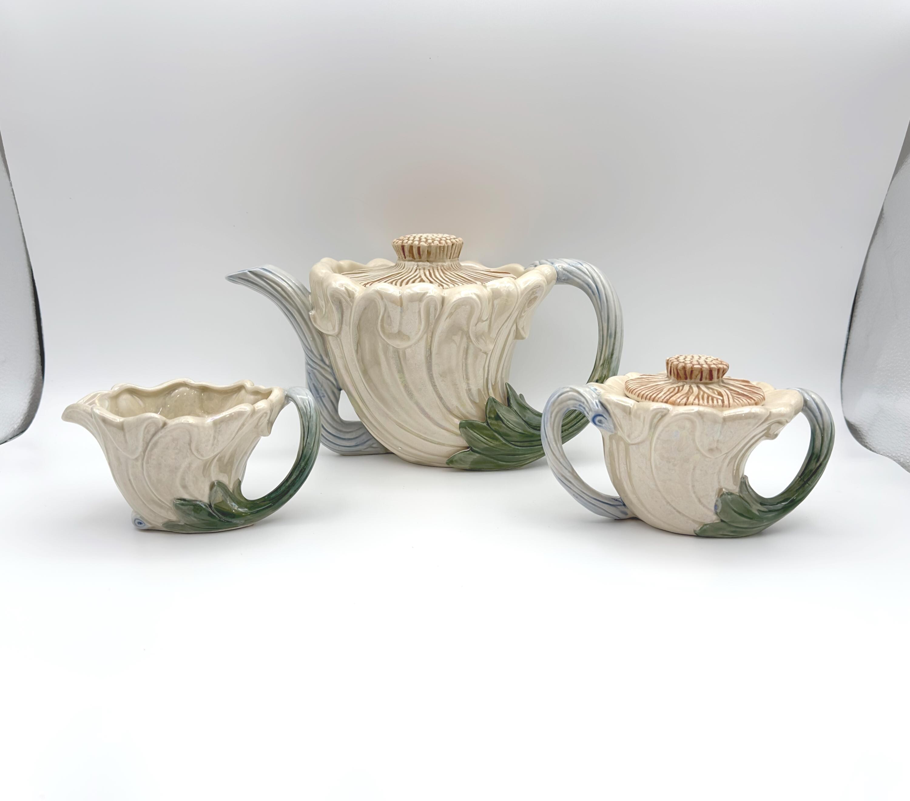 Fitz and Floyd Art Nouveau Revival Tea Service – 1978 - Etsy