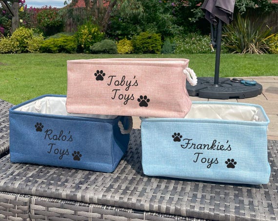 Metall-Korb Für Hundespielzeug – Groß, Faltbar & Personalisierbar – Aufbewahrung Für Kleine Hunde
