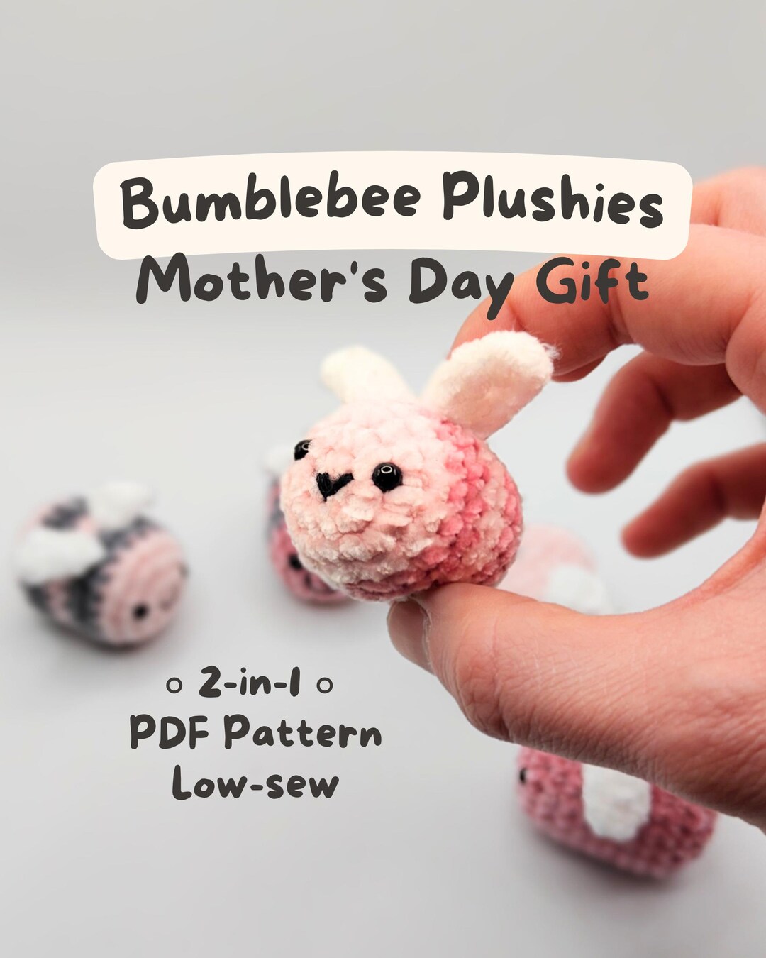 Low Sew Bumblebee Crochet Pattern, Beginner Amigurumi Bee PDF, Handmade ...