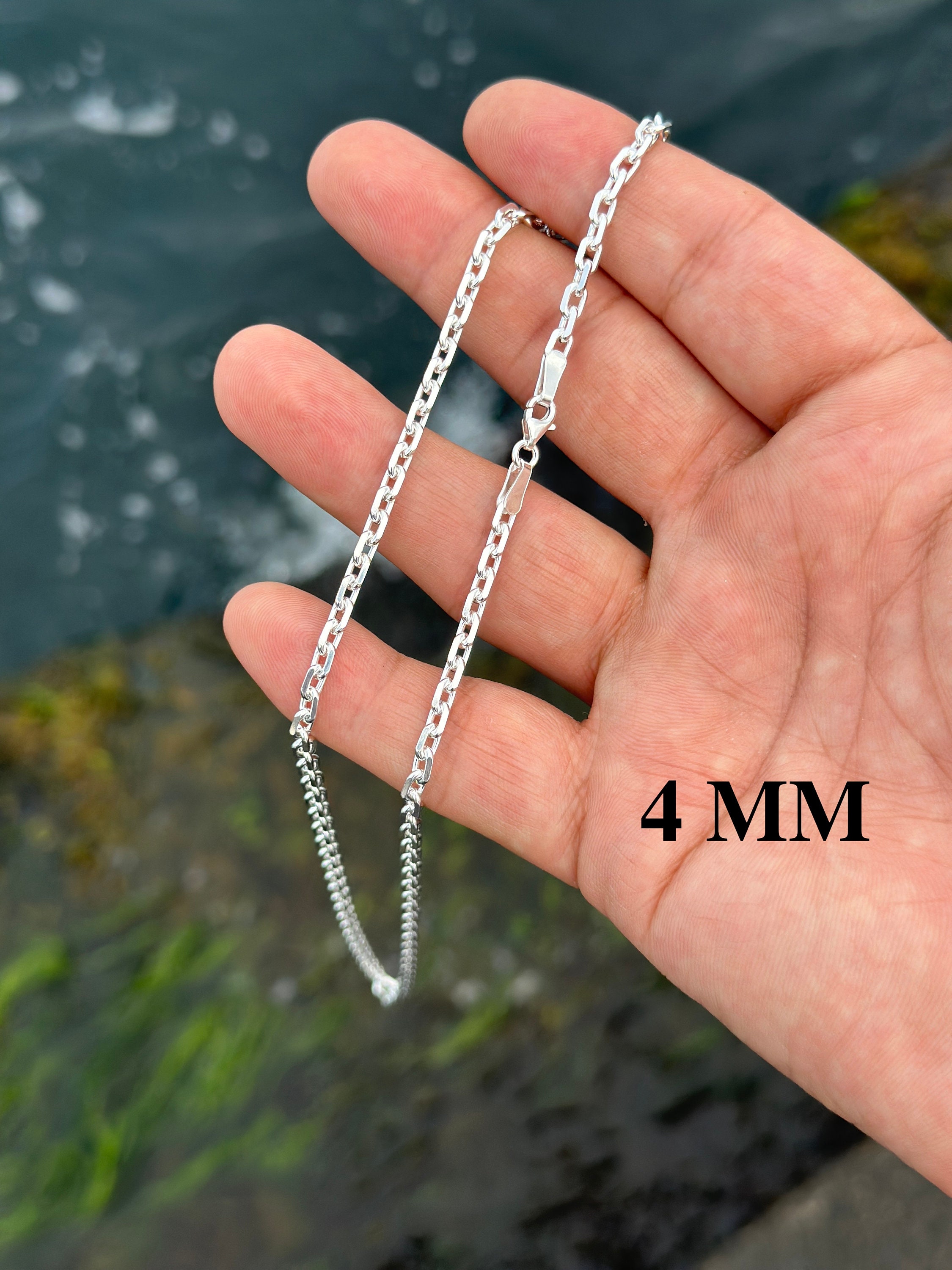 アクセサリー Vintage Silver Anker Chain Necklace 925 925 Sterling Silver Anchor Chain, Solid Silver Anchor