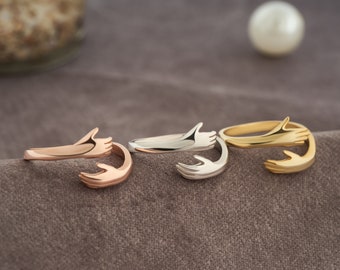 Sterling Silver Hug Ring: Adjustable Love Jewelry for Couples