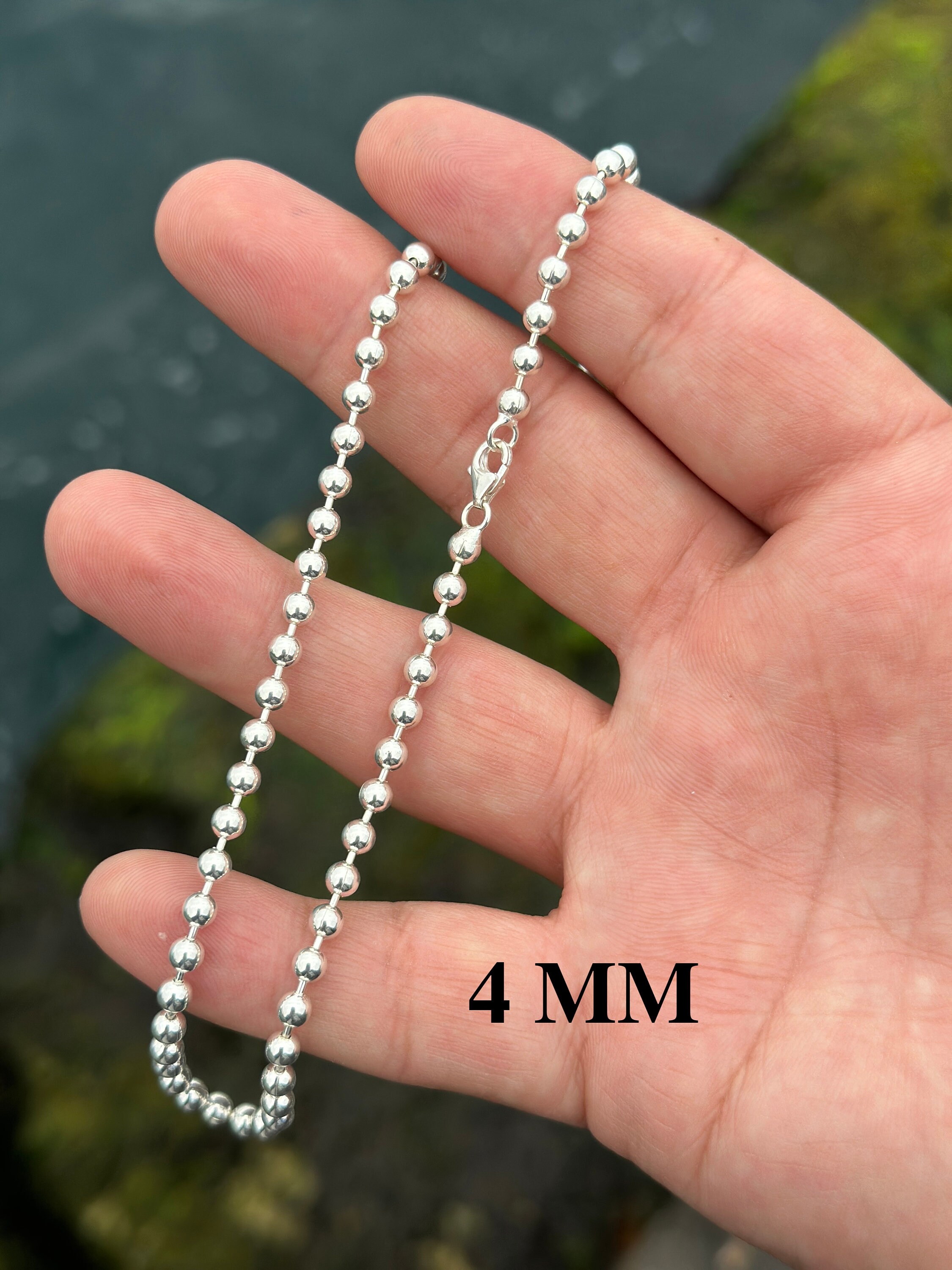 JYDdM ♥ 925 Cutting Ball Silky Chain Necklace Type.4 925 Cutting Ball Silky Chain Necklace Type.4 - JYDdM