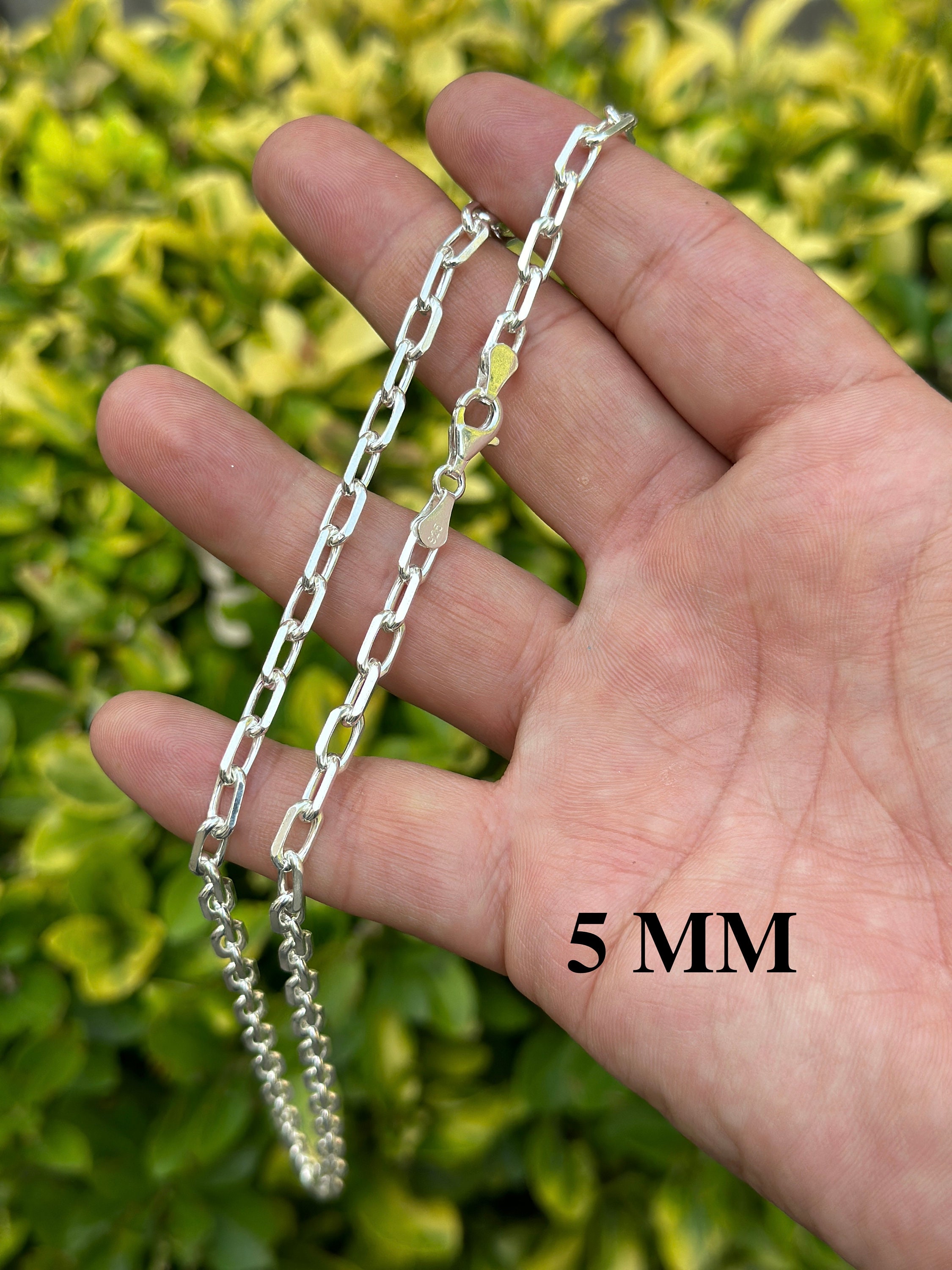 925 Sterling Silver Anchor Chain, Silver Anchor Necklace