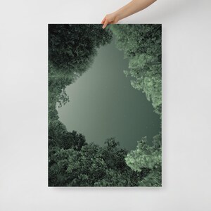 Poster Minimal Pineta dell' isola di Sant Elena nella laguna di Venezia, vista cielo