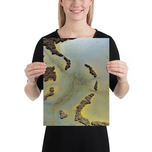 Poster Barena Laguna di Venezia minimal giallo azzurro
