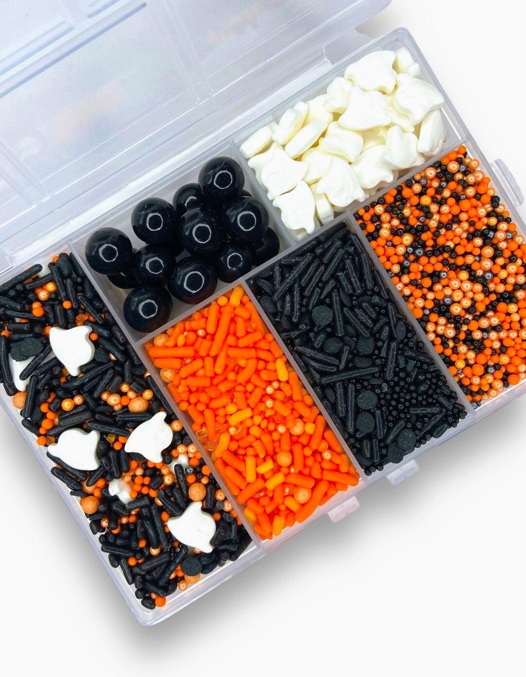 Haunted Sprinkle Box – Halloween Edible Sprinkle Kit With Ghosts, Eyes ...