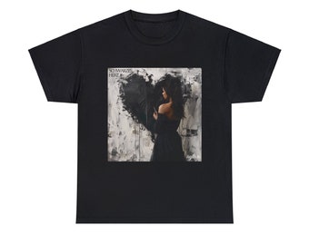 Ayliva Schwarzes Herz T-Shirt