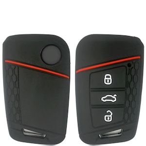 Gleamydot Autoschlüssel Hülle Kompatibel mit Schlüsselhülle Audi A3 A1 A4  B9 TT Q5 TPU Schlüssel Key Cover 3 Tasten Klappschlüssel Auto Schutzhülle:  : Auto & Motorrad