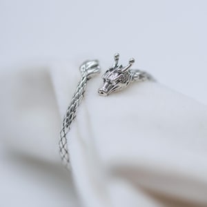 Drachen Silber Ring verstellbar
