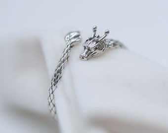 Dragon Silver Adjustable Ring